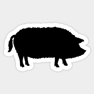 Mangalitsa Pig Silhouette Sticker